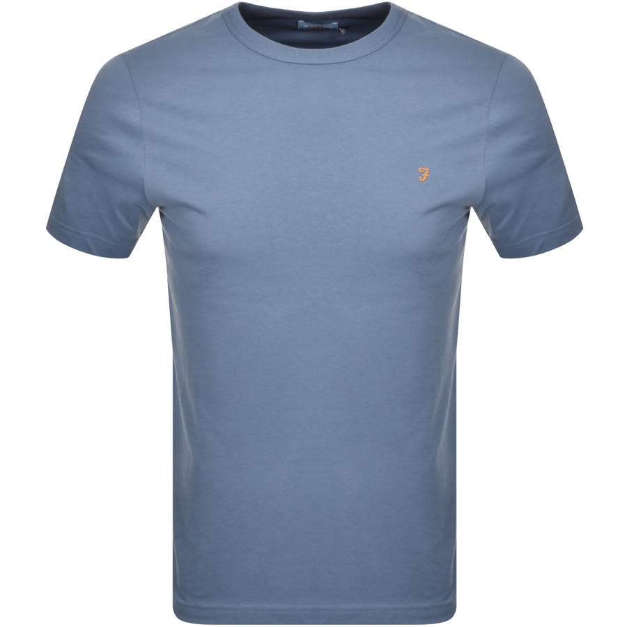 Alternative Image for ProductFarah Vintage Danny 100 Short Sleeved T Shirt Blue1
